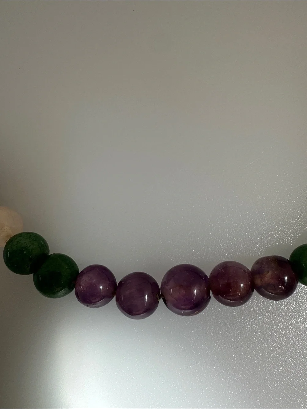 925 sterling silver amethyst Jade Necklace​​
